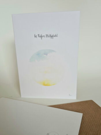 Trauerkarte Sonnenaufgang A6 Klappkarte Beileidkarte Karte Mitgefühl