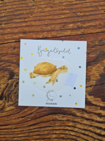 Bügelbild Schildkröte GeburtstagIdee zur Geburt Gruß Glückwunsch Aufkleber Geschenk