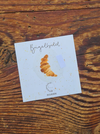 Bügelbild Croissant Geschenk