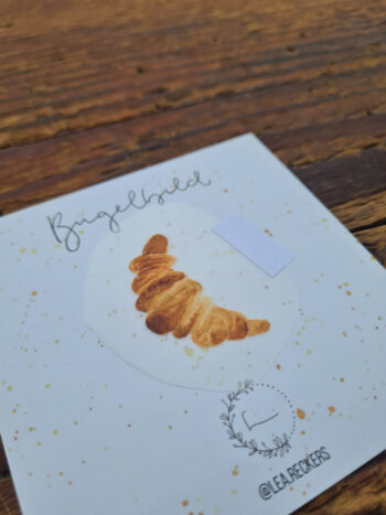 Bügelbild Croissant Geschenk – Bild 2