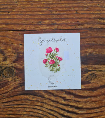 Bügelbild Pfingstrosen Idee Geschenk Wildblumen Gruß Glückwunsch Aufkleber Geschenk